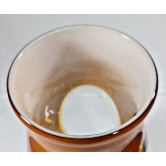 Murano Amber  Mid Century Sommerso Art Deco Finestre Window Footed Glass Vase - Picture 10 of 12